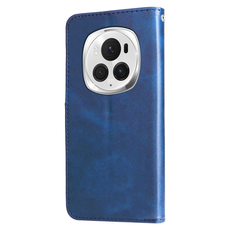 For Honor Magic6 Pro Fashion Calf Texture Zipper Leather Phone Case