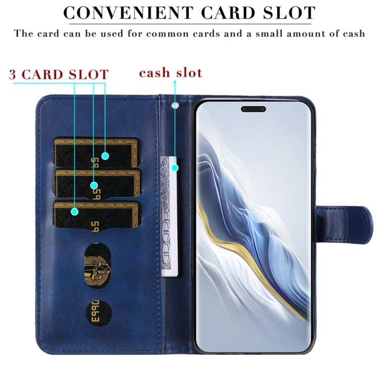 For Honor Magic6 Pro Fashion Calf Texture Zipper Leather Phone Case