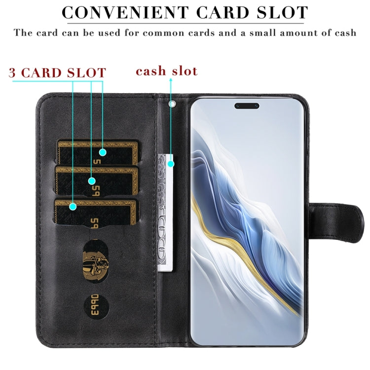 For Honor Magic6 Pro Fashion Calf Texture Zipper Leather Phone Case