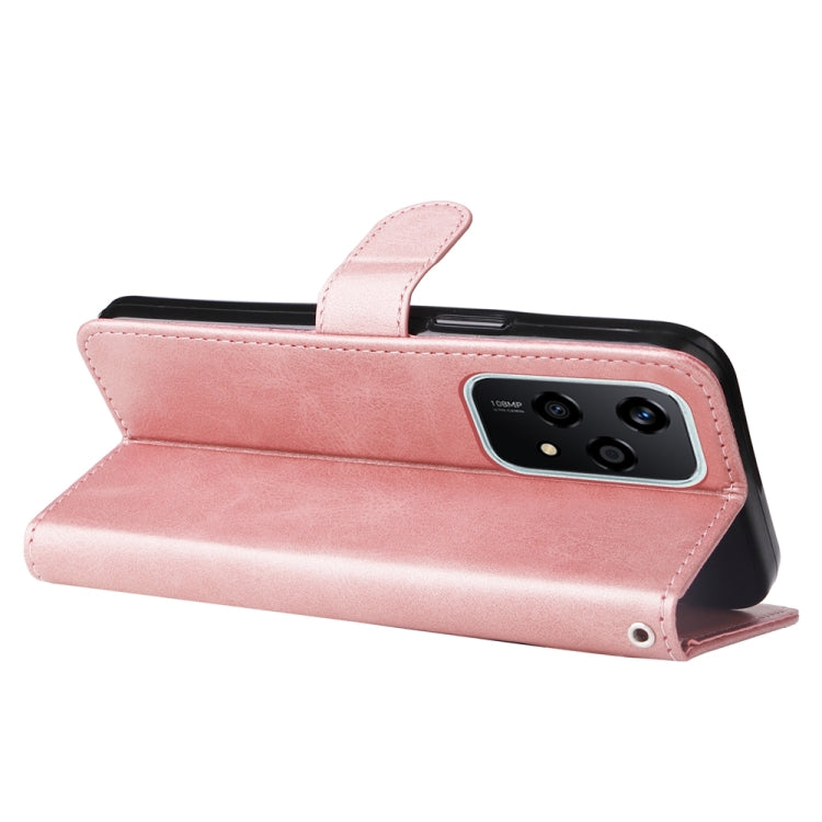 For Honor 200 Lite Global Fashion Calf Texture Zipper Leather Phone Case