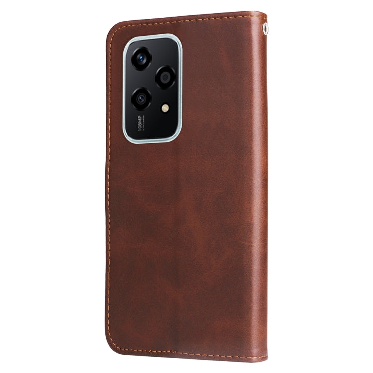 For Honor 200 Lite Global Fashion Calf Texture Zipper Leather Phone Case