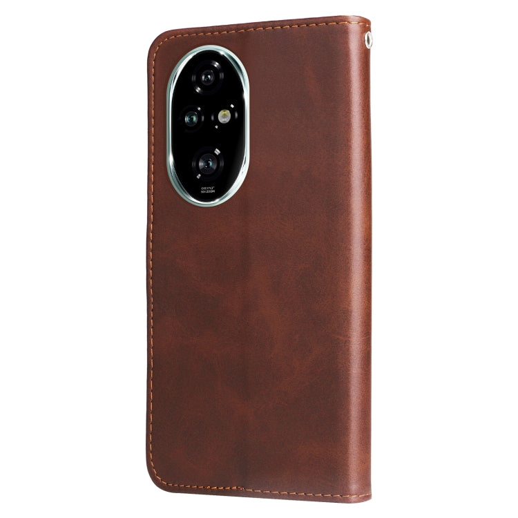 For Honor 200 Pro Fashion Calf Texture Zipper Leather Phone Case