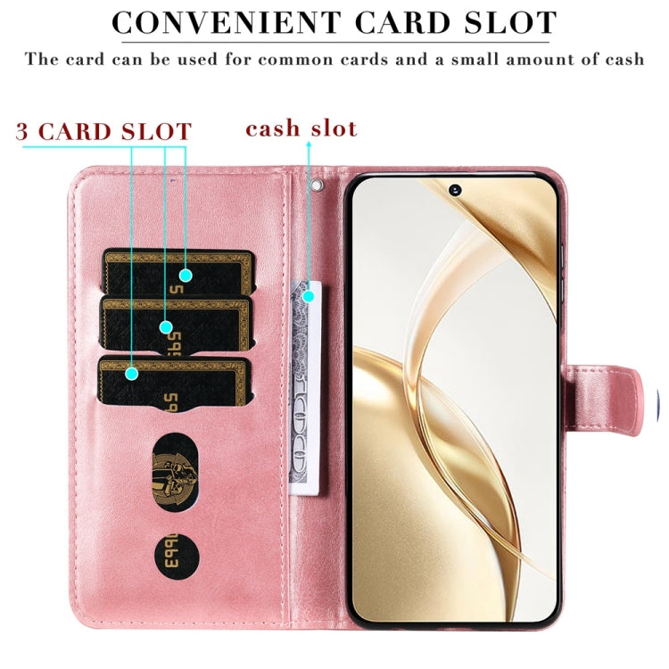 For Honor 200 Fashion Calf Texture Zipper Leather Phone Case