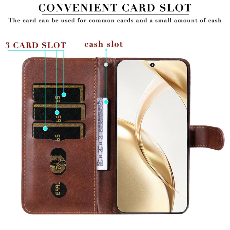 For Honor 200 Fashion Calf Texture Zipper Leather Phone Case
