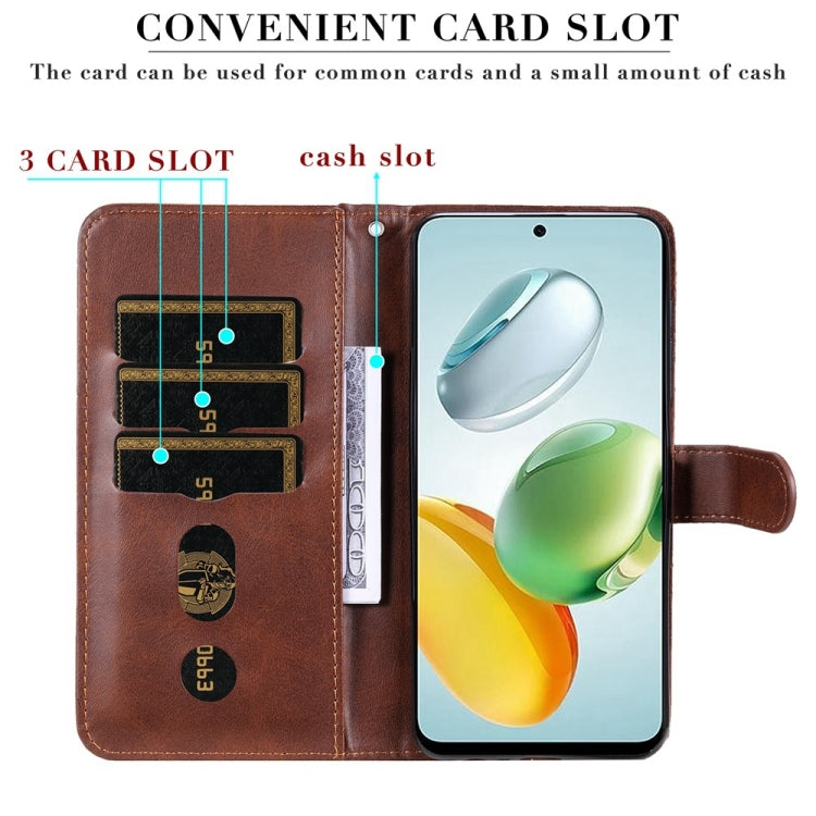 For Honor Play 60 Plus Fashion Calf Texture Zipper Leather Phone Case