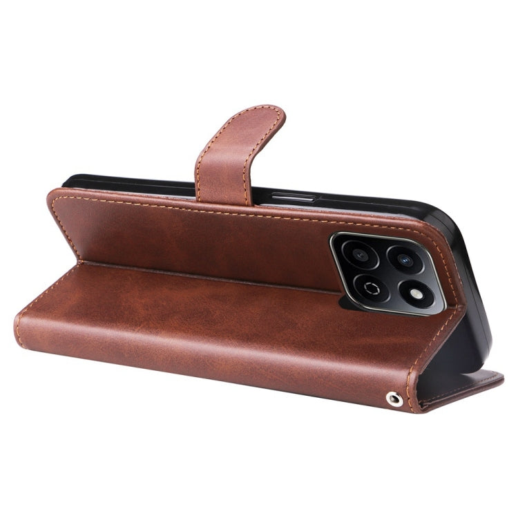For Honor Play 60 Plus Fashion Calf Texture Zipper Leather Phone Case