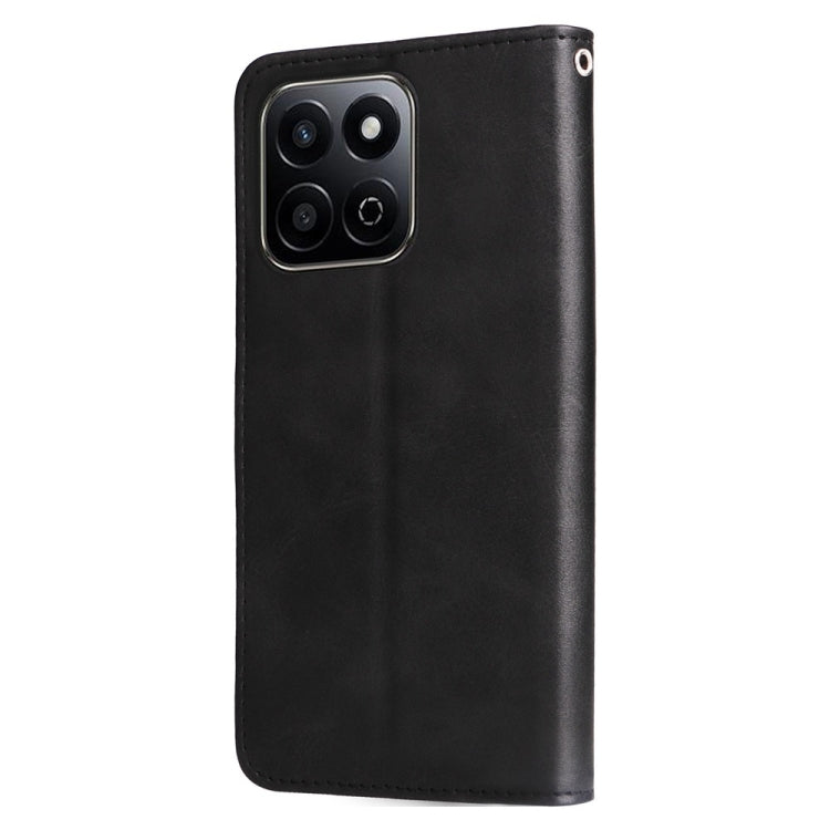 For Honor Play 60 Plus Fashion Calf Texture Zipper Leather Phone Case