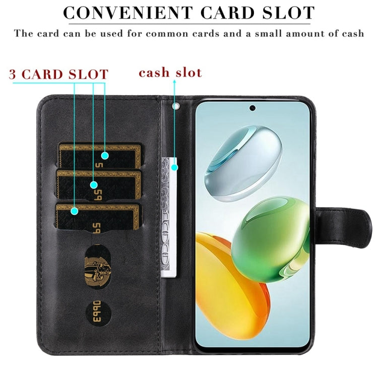 For Honor Play 60 Plus Fashion Calf Texture Zipper Leather Phone Case