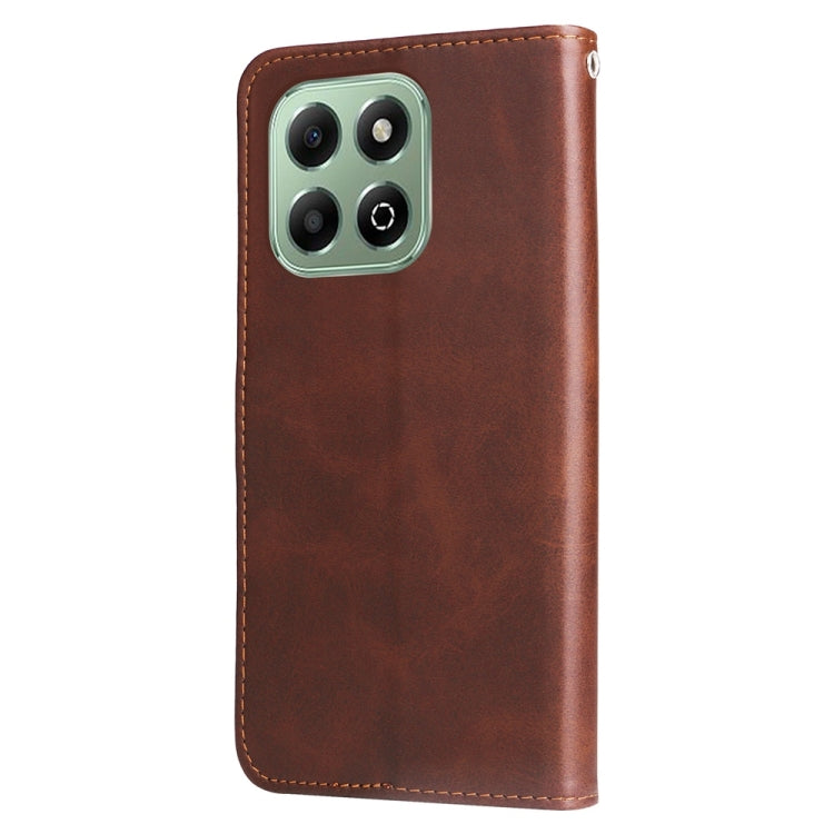 For Honor X6b 4G / X6c 4G / X5b / X5b Plus Fashion Calf Texture Zipper Leather Phone Case