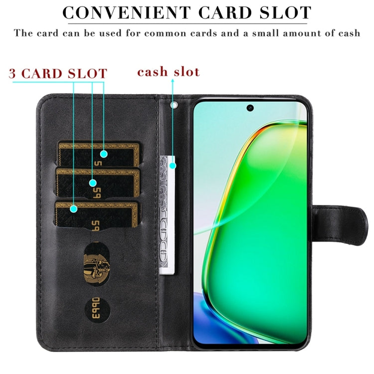 For Honor X6b 4G / X6c 4G / X5b / X5b Plus Fashion Calf Texture Zipper Leather Phone Case
