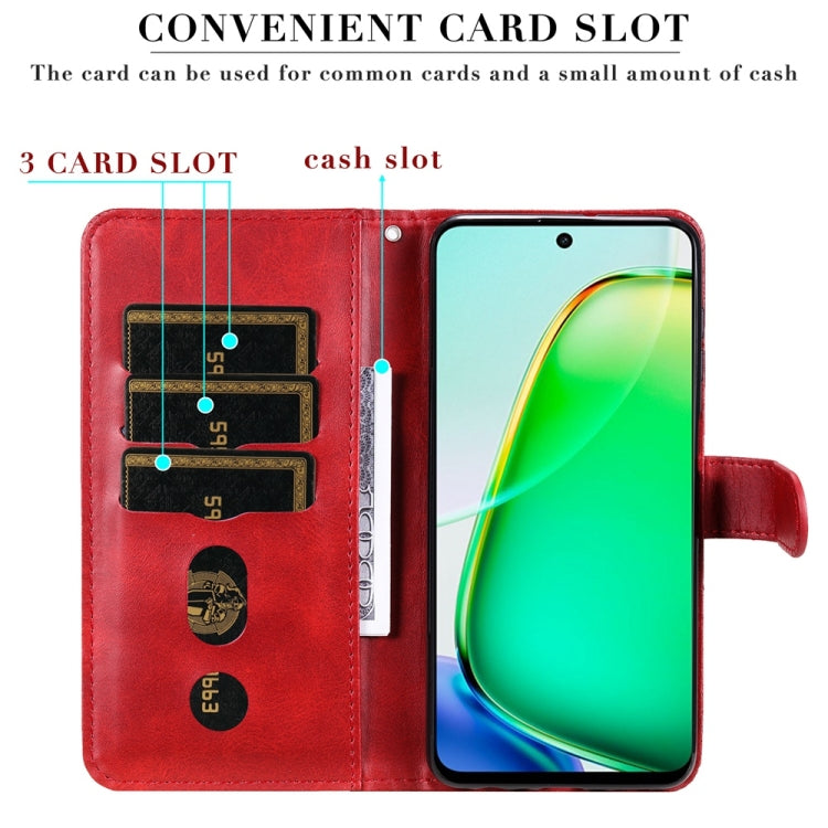 For Honor X6b 4G / X6c 4G / X5b / X5b Plus Fashion Calf Texture Zipper Leather Phone Case