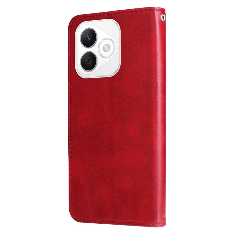 For Honor X60i Fashion Calf Texture Zipper Leather Phone Case