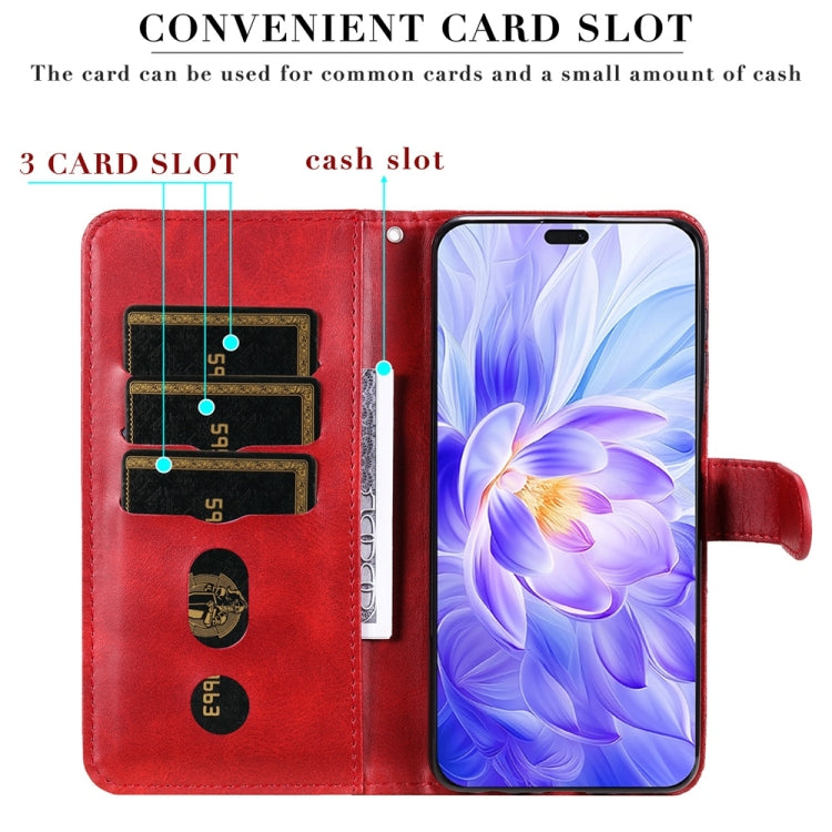 For Honor X60i Fashion Calf Texture Zipper Leather Phone Case