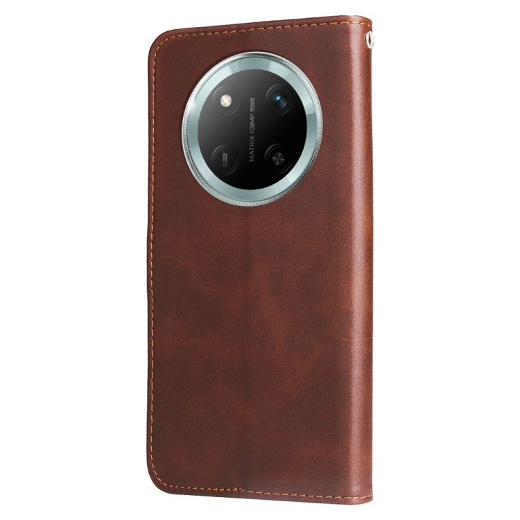 For Honor X9c / Magic7 Lite Fashion Calf Texture Zipper Leather Phone Case