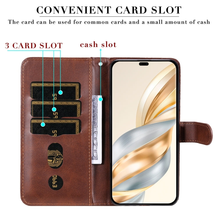 For Honor X9c / Magic7 Lite Fashion Calf Texture Zipper Leather Phone Case