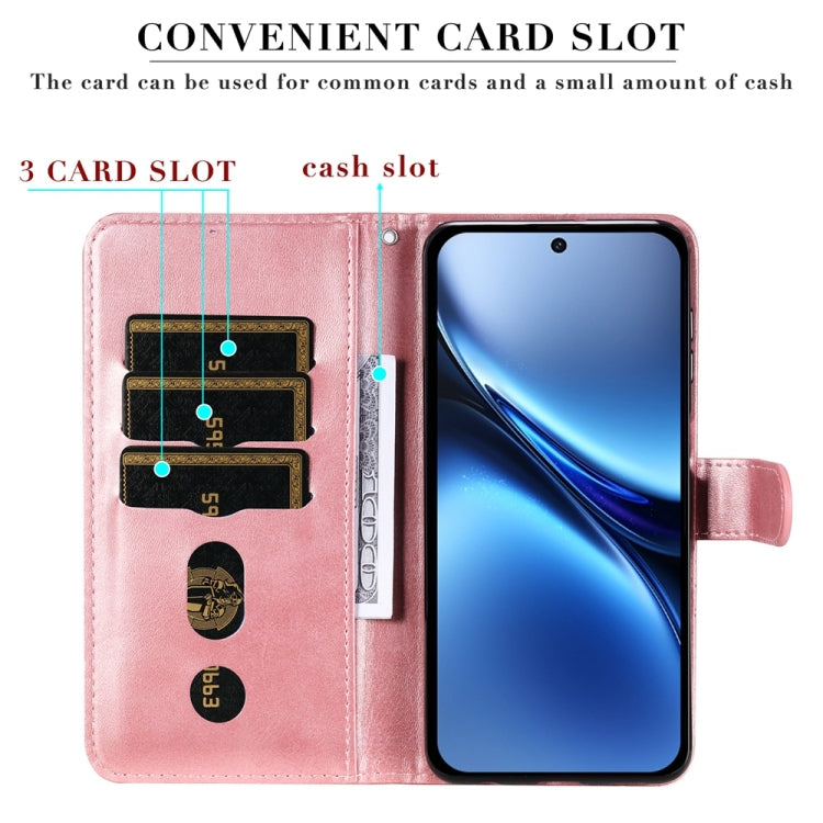 For Honor Magic7 Fashion Calf Texture Zipper Leather Phone Case