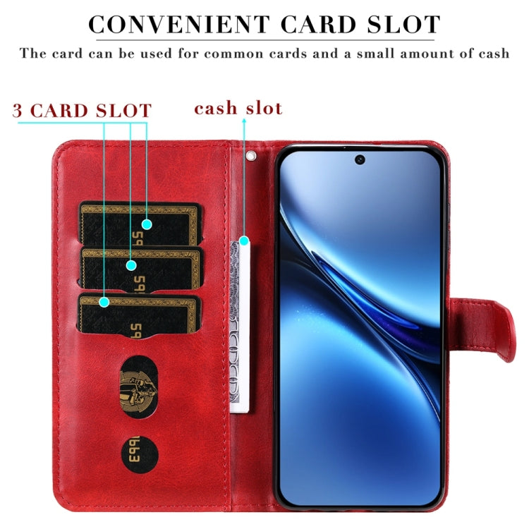 For Honor Magic7 Pro Fashion Calf Texture Zipper Leather Phone Case