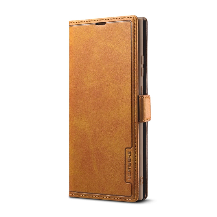 For Samsung Galaxy Note 20 LC.IMEEKE LC-001 Series PU + TPU Color Matching Frosted Horizontal Flip Leather Case with Holder & Card Slot