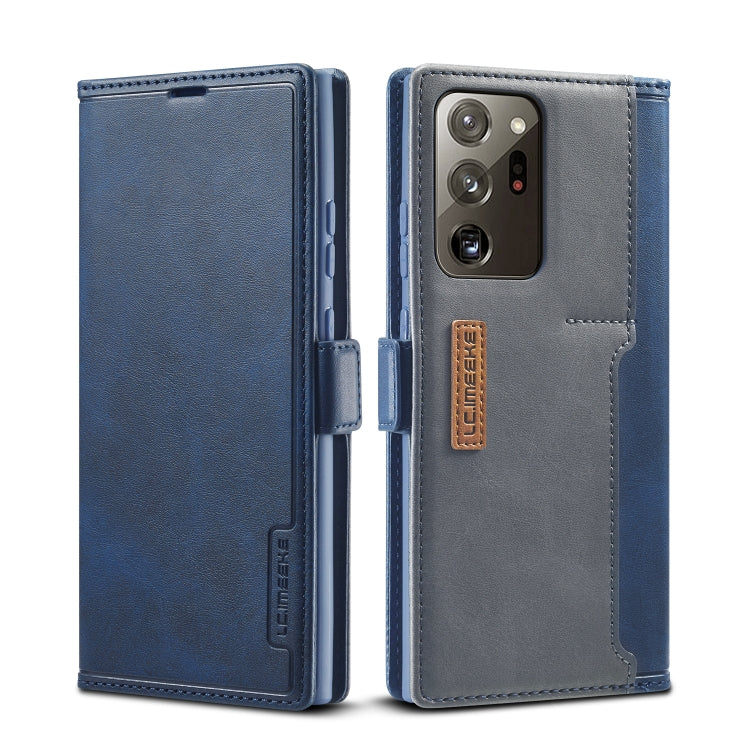 For Samsung Galaxy Note 20 LC.IMEEKE LC-001 Series PU + TPU Color Matching Frosted Horizontal Flip Leather Case with Holder & Card Slot