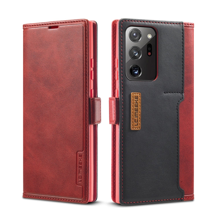 For Samsung Galaxy Note 20 Ultra LC.IMEEKE LC-001 Series PU + TPU Color Matching Frosted Horizontal Flip Leather Case with Holder & Card Slot
