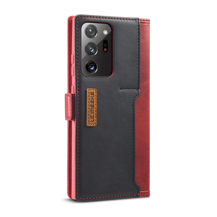 For Samsung Galaxy Note 20 Ultra LC.IMEEKE LC-001 Series PU + TPU Color Matching Frosted Horizontal Flip Leather Case with Holder & Card Slot