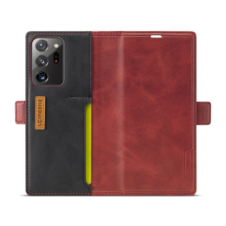 For Samsung Galaxy Note 20 Ultra LC.IMEEKE LC-001 Series PU + TPU Color Matching Frosted Horizontal Flip Leather Case with Holder & Card Slot