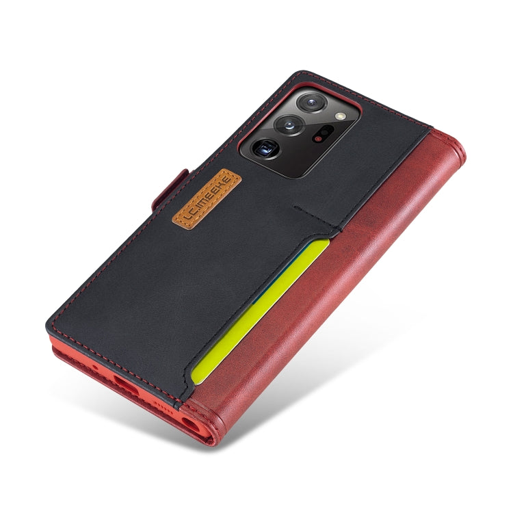 For Samsung Galaxy Note 20 Ultra LC.IMEEKE LC-001 Series PU + TPU Color Matching Frosted Horizontal Flip Leather Case with Holder & Card Slot