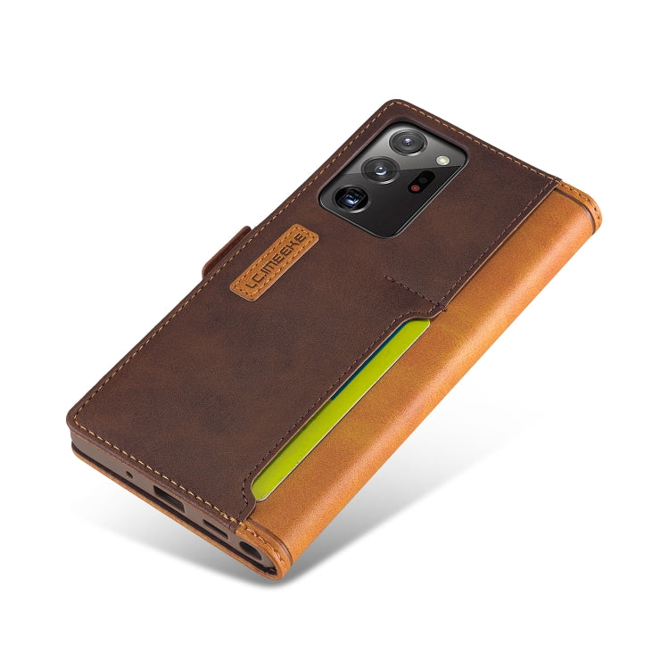 For Samsung Galaxy Note 20 Ultra LC.IMEEKE LC-001 Series PU + TPU Color Matching Frosted Horizontal Flip Leather Case with Holder & Card Slot
