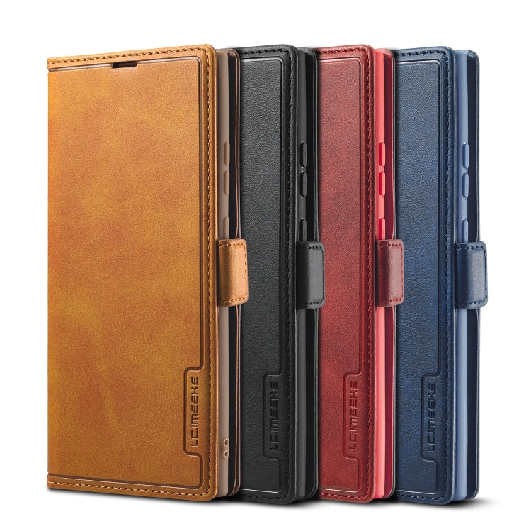 For Samsung Galaxy Note 20 Ultra LC.IMEEKE LC-001 Series PU + TPU Color Matching Frosted Horizontal Flip Leather Case with Holder & Card Slot