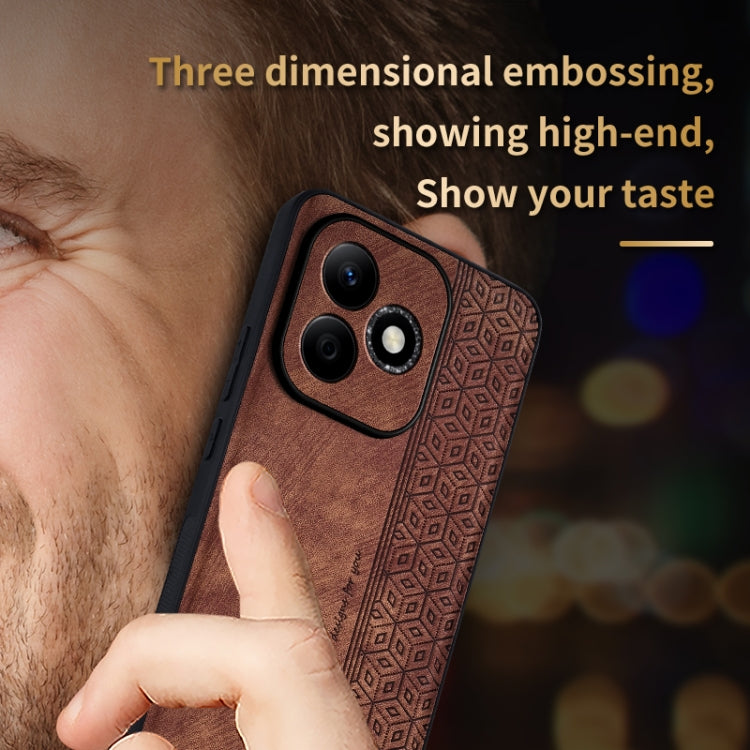 For Honor X60i AZNS 3D Embossed Skin Feel Phone Case