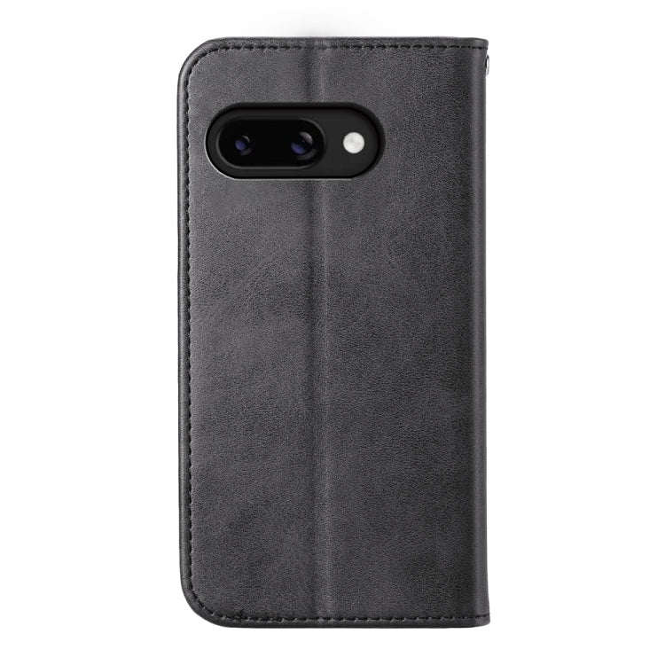 For Google Pixel 9a Cubic Grid Calf Texture Magnetic Leather Phone Case