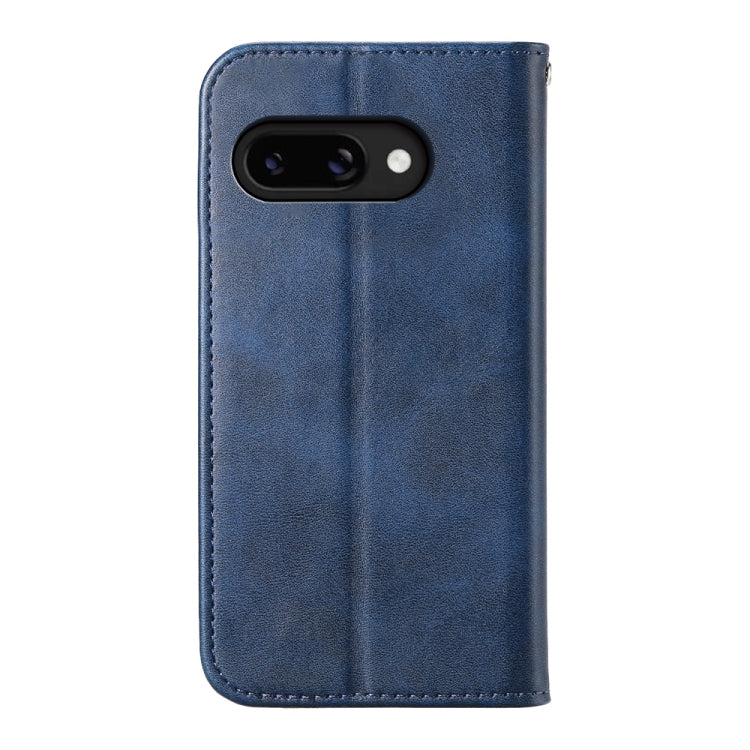 For Google Pixel 9a Cubic Grid Calf Texture Magnetic Leather Phone Case