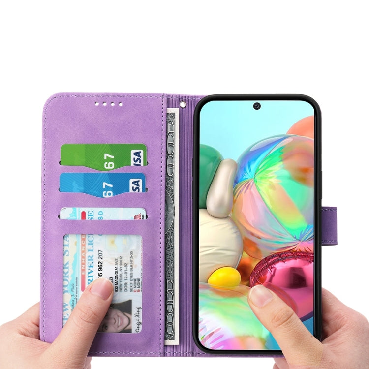 For Google Pixel 9a Dierfeng Dream Line TPU Hybrid PU Leather Phone Case