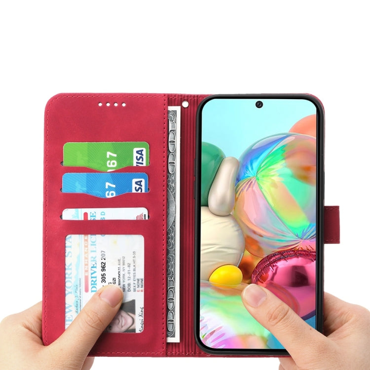 For Google Pixel 9a Dierfeng Dream Line TPU Hybrid PU Leather Phone Case