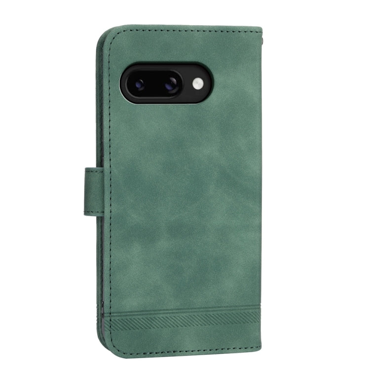 For Google Pixel 9a Dierfeng Dream Line TPU Hybrid PU Leather Phone Case