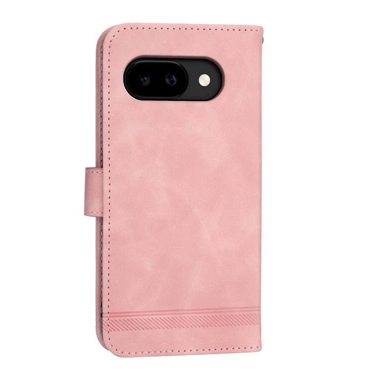 For Google Pixel 10a Dierfeng Dream Line TPU Hybrid PU Leather Phone Case