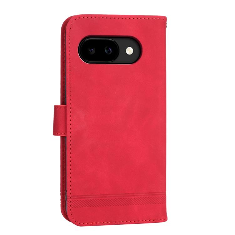 For Google Pixel 10a Dierfeng Dream Line TPU Hybrid PU Leather Phone Case