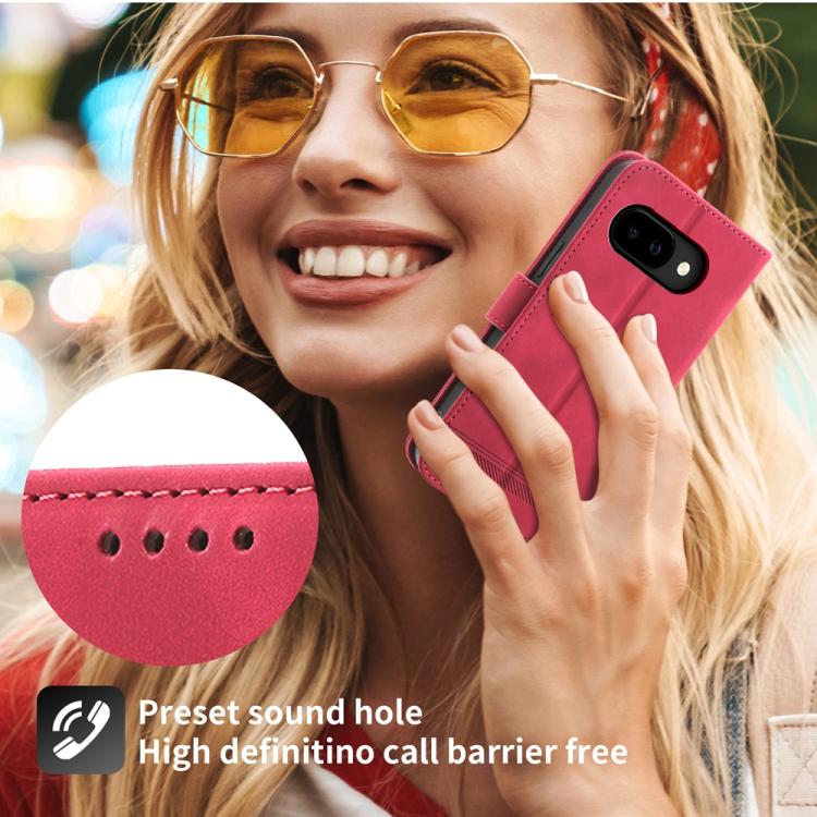 For Google Pixel 10a Dierfeng Dream Line TPU Hybrid PU Leather Phone Case