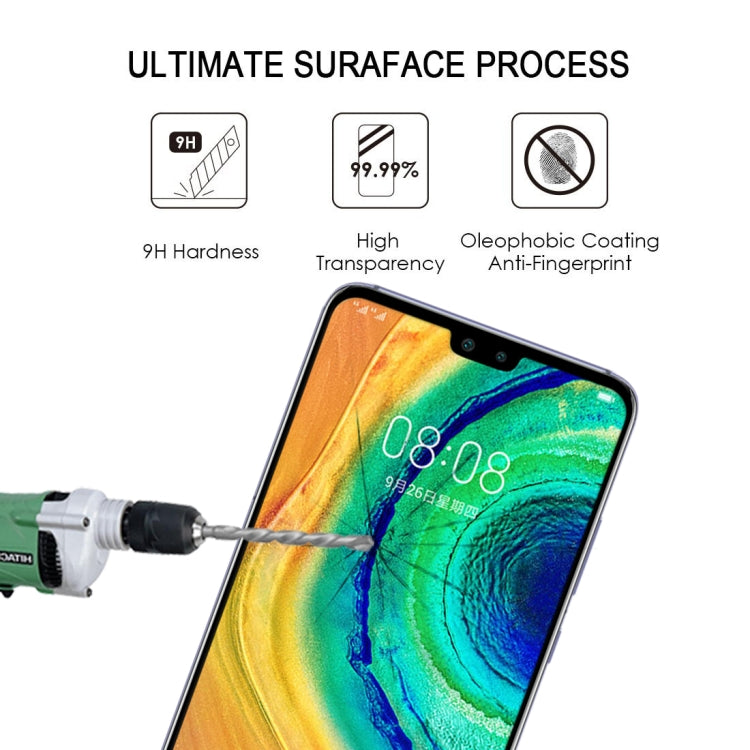 For Huawei Mate 30 Full Glue Full Screen Tempered Glass Film