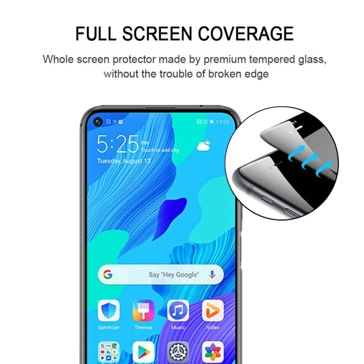 For Huawei Nova 5T Full Glue Full Screen Tempered Glass Film