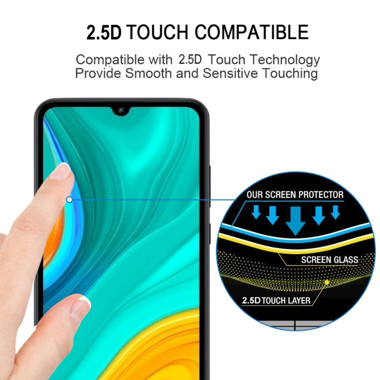 For Huawei Enjoy 10e Full Glue Full Screen Tempered Glass Film