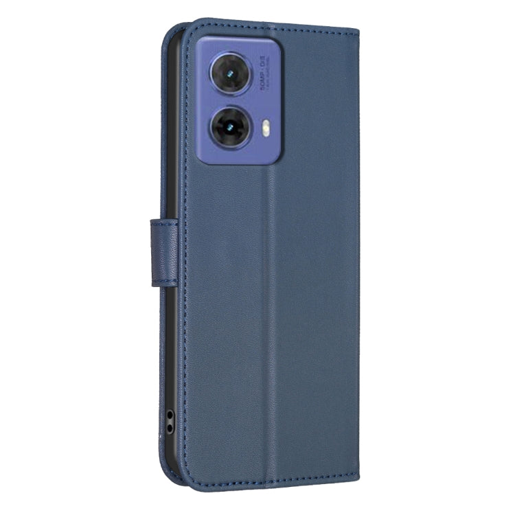 For Motorola Moto G85 Four-leaf Embossed Leather Phone Case