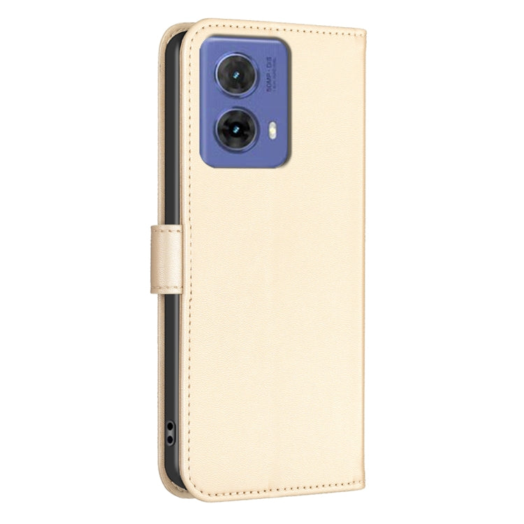For Motorola Moto G85 Four-leaf Embossed Leather Phone Case