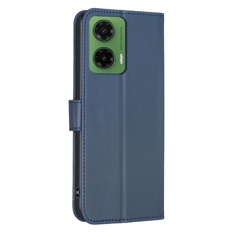 For Motorola Moto G35 Four-leaf Embossed Leather Phone Case