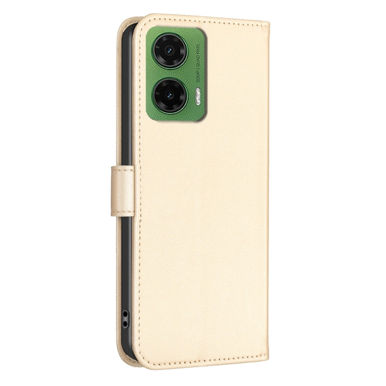 For Motorola Moto G35 Four-leaf Embossed Leather Phone Case