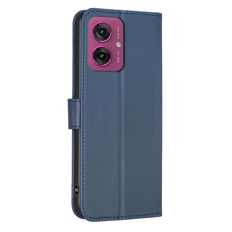 For Motorola Moto G55 Four-leaf Embossed Leather Phone Case