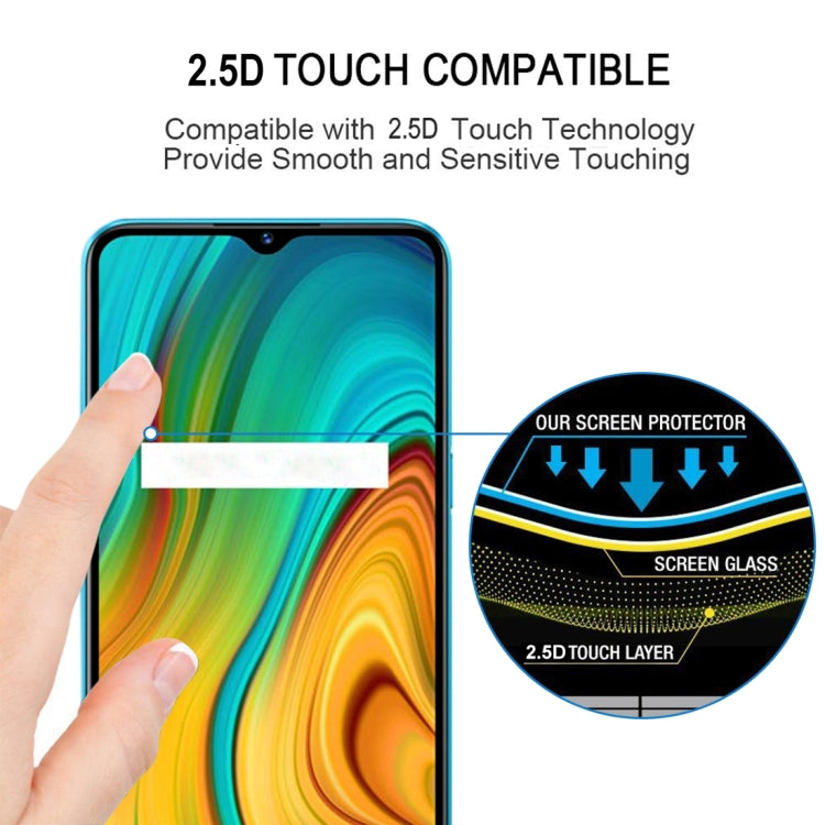 For OPPO Realme C3i Full Glue Full Screen Tempered Glass Film