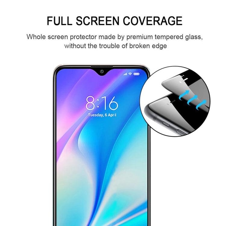 For Xiaomi Redmi 9C Full Glue Full Screen Tempered Glass Film
