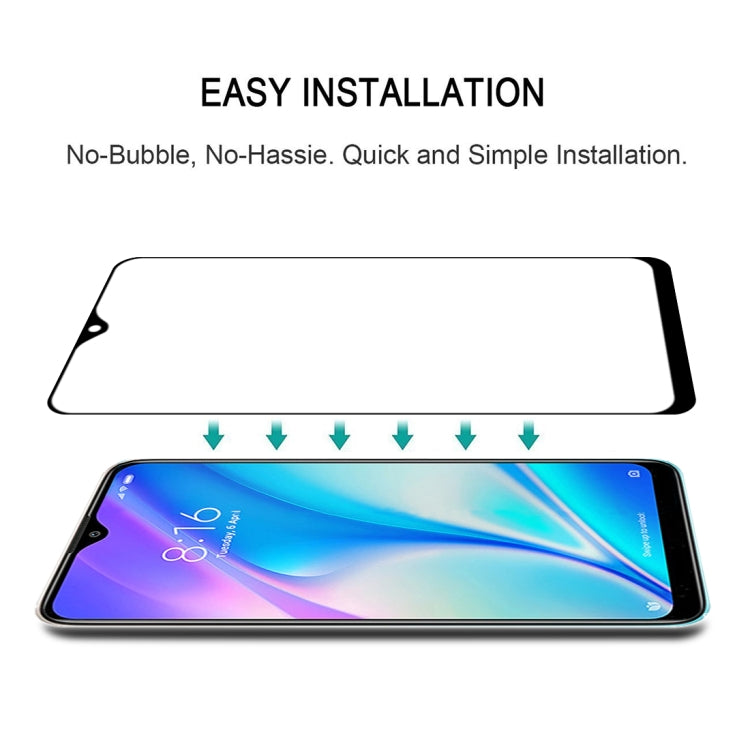 For Xiaomi Redmi 9C Full Glue Full Screen Tempered Glass Film