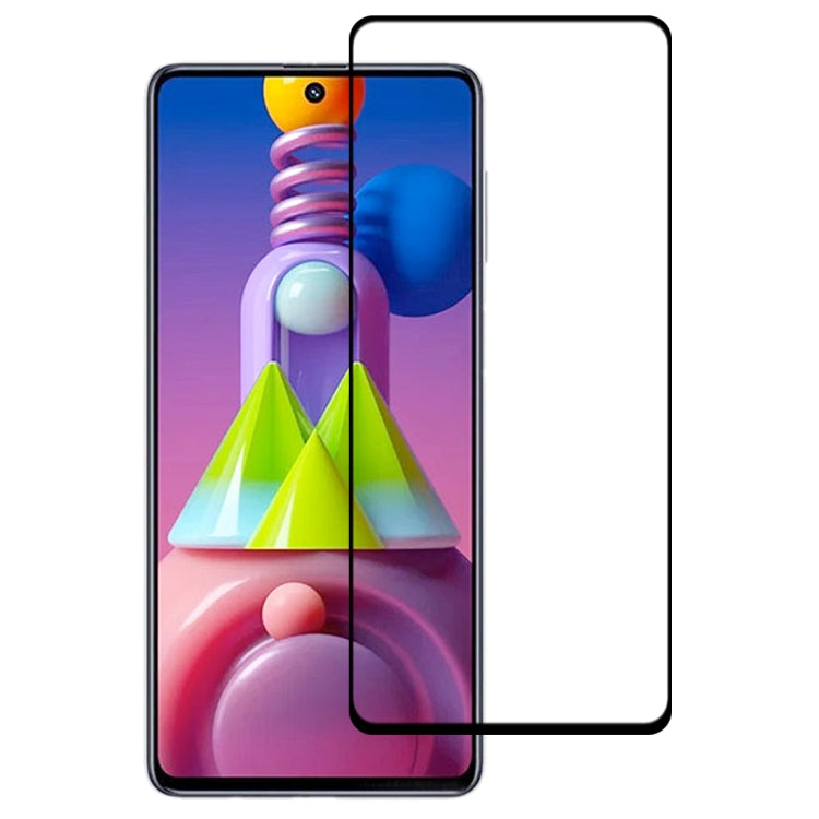 For Samsung Galaxy M51 Full Glue Full Screen Tempered Glass Film